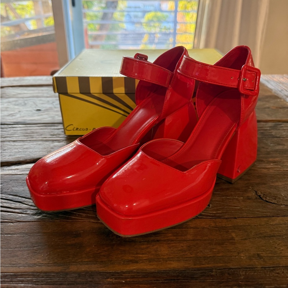 Circus by Sam Edelman Karlie Platform Heels - Poppy Haze Patent